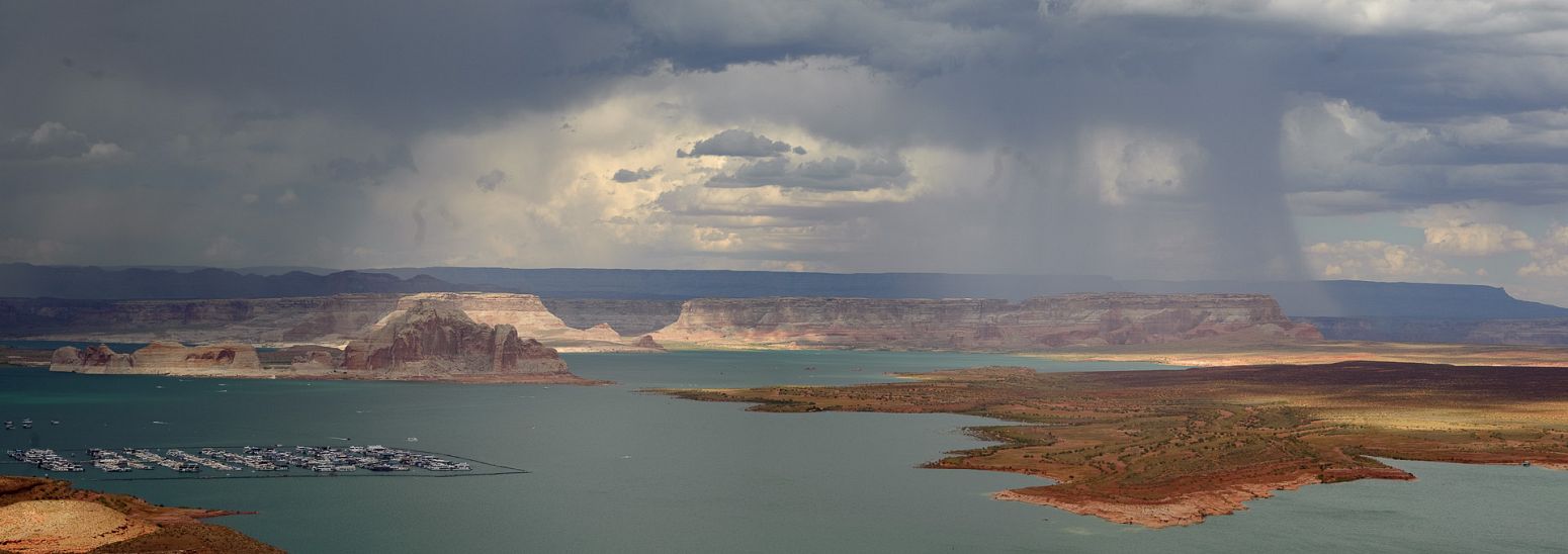 Storm over Lake Powell, Arizona, USA